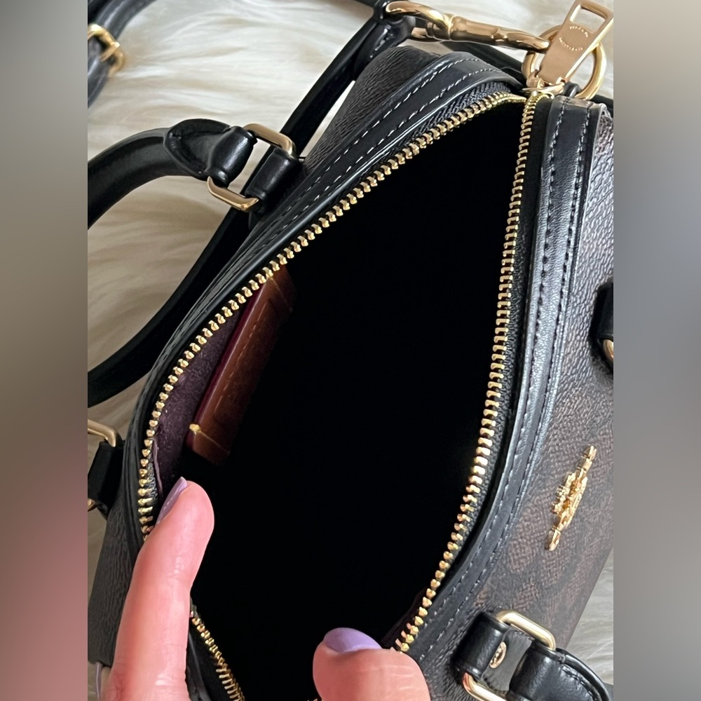 💰SOLD - CCL59 - Coach Mini Rowan Crossbody Bag in Signature Canvas Gift Set - Picture 11 of 14